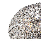 Vado Semi Flush Mount 3-Light in Polished Chrome with Crystal Accents