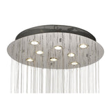 Luminous Elegance: Medium Sphere 8-Light Polished Chrome Crystal Pendant