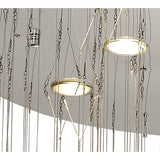 Luminous Elegance: Medium Sphere 8-Light Polished Chrome Crystal Pendant