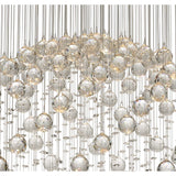 Colorado Large Crystal Sphere Pendant Light - 13 Lights, Polished Chrome