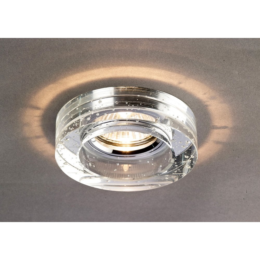 Crystal Bubble Downlight Round Rim - Clear Elegance with IL30800 Completion