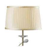 Willow Table Lamp with Cream Shade and Antique Brass Crystal Design