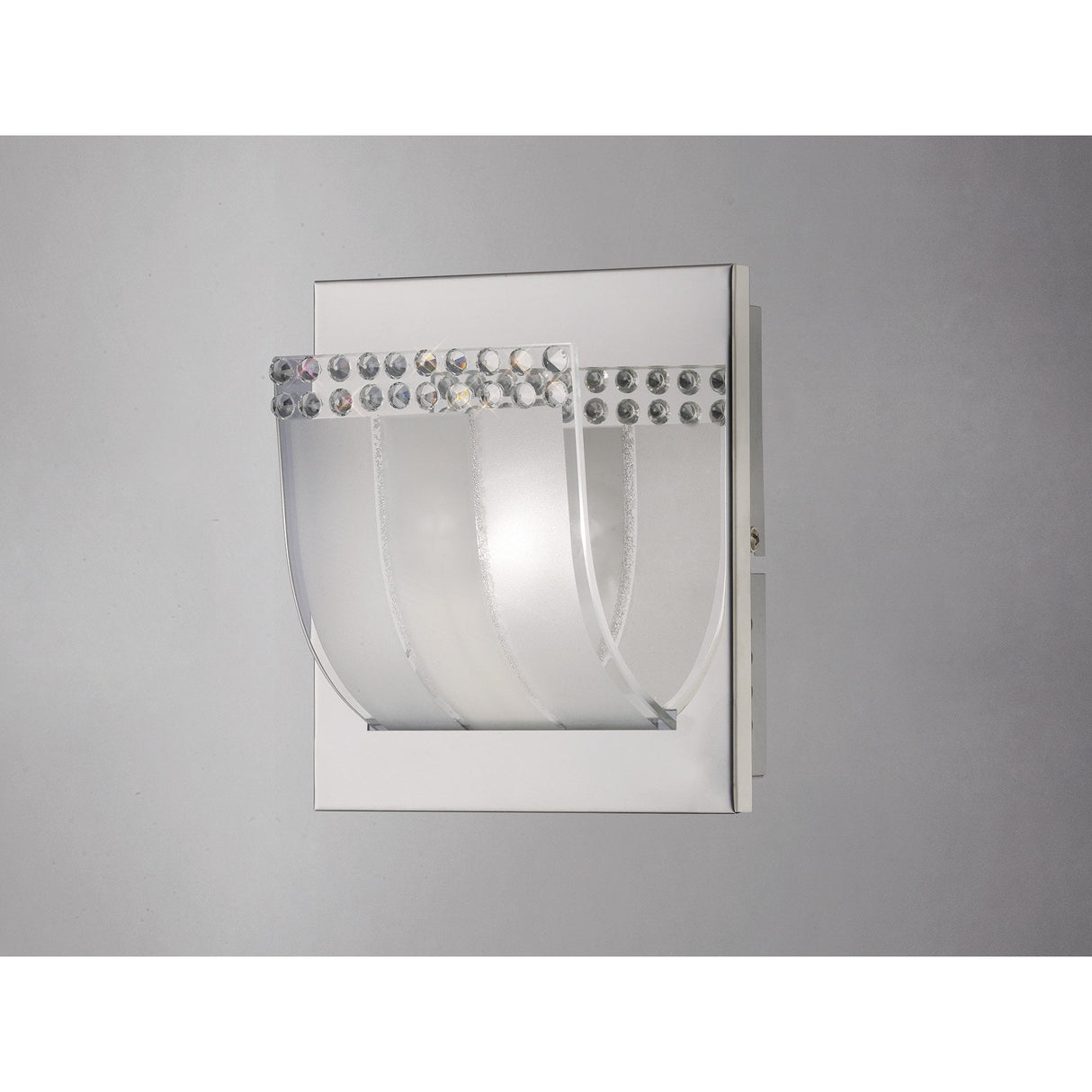 Charis Crystal Elegance Wall Lamp in Polished Chrome and Glass