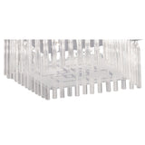Capella Ceiling Light Fixture – 6 Light Polished Chrome and Glass Design