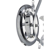 Vela Elegance Wall Lamp - Polished Chrome and Crystal Illumination