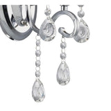 Vela Elegance Wall Lamp - Polished Chrome and Crystal Illumination