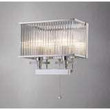Vanessa Dual Light Crystal Wall Lamp with Polished Chrome Finish