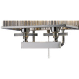 Vanessa Dual Light Crystal Wall Lamp with Polished Chrome Finish