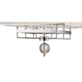 Vanessa 8-Light Square Pendant in Polished Chrome and Crystal