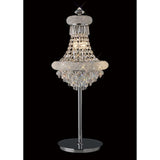 Alexandra Crystal Chandelier Table Lamp - 5 Light with Polished Chrome Finish