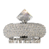 Alexandra Crystal Chandelier Table Lamp - 5 Light with Polished Chrome Finish