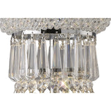 Alexandra Crystal Chandelier Table Lamp - 5 Light with Polished Chrome Finish