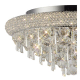 Alexandra 7-Light Ceiling Fixture in Polished Chrome with Crystal Elegance