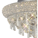Alexandra 7-Light Ceiling Fixture in Polished Chrome with Crystal Elegance