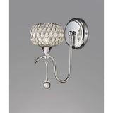 Chelsie Single Light Wall Sconce with Polished Chrome and Clear Glass