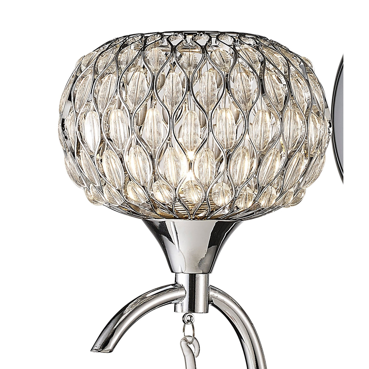 Chelsie Single Light Wall Sconce with Polished Chrome and Clear Glass