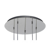 Chelsie 5-Light Round Pendant with Polished Chrome and Clear Glass Design