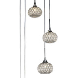 Chelsie 5-Light Round Pendant with Polished Chrome and Clear Glass Design