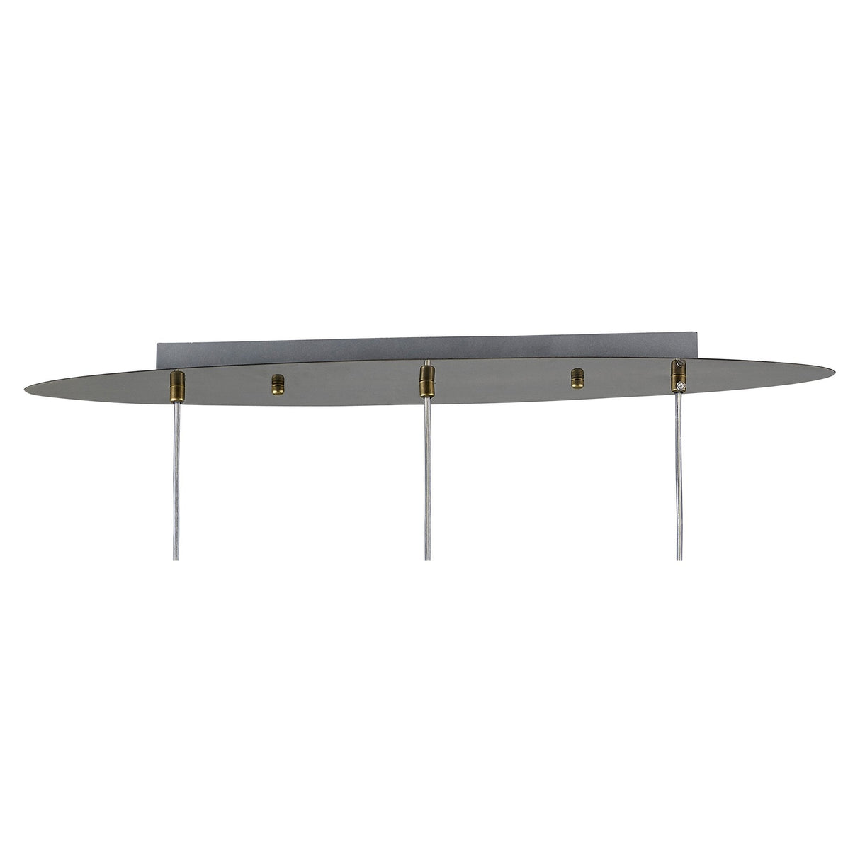 Chelsie Triple Pendant Light in Antique Brass and Clear Glass