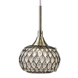 Chelsie Triple Pendant Light in Antique Brass and Clear Glass