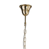 Vela 8-Light Pendant Chandelier in French Gold with Clear Crystal Detailing