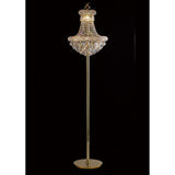 Alexandra 8-Light Crystal Floor Lamp in French Gold Finish