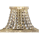 Alexandra 8-Light Crystal Floor Lamp in French Gold Finish