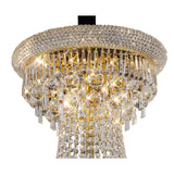 Alexandra 3-Tier French Gold Crystal Chandelier, 29 Lights