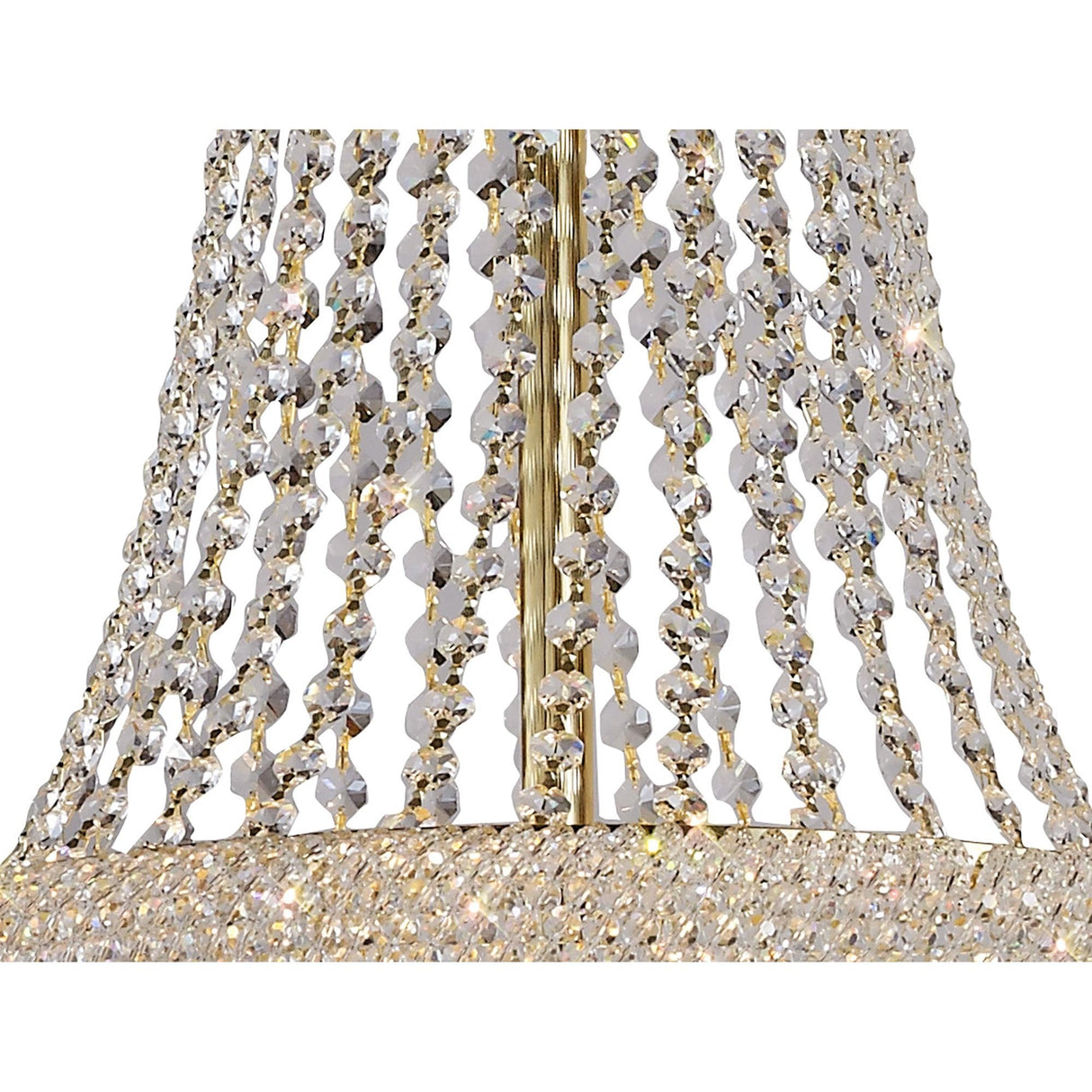 Alexandra 3-Tier French Gold Crystal Chandelier, 29 Lights