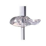 Akira Polished Chrome Table Lamp with Black Square Shade, E14 1-Light