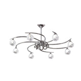 Fragma Telescopic 8-Light Chandelier in Polished Chrome by Santiago Sevillano Sebastia