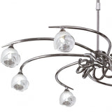 Fragma Telescopic 8-Light Chandelier in Polished Chrome by Santiago Sevillano Sebastia