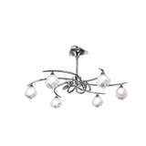 Fragma Telescopic 6-Light G9 Convertible Semi-Flush Fixture in Polished Chrome