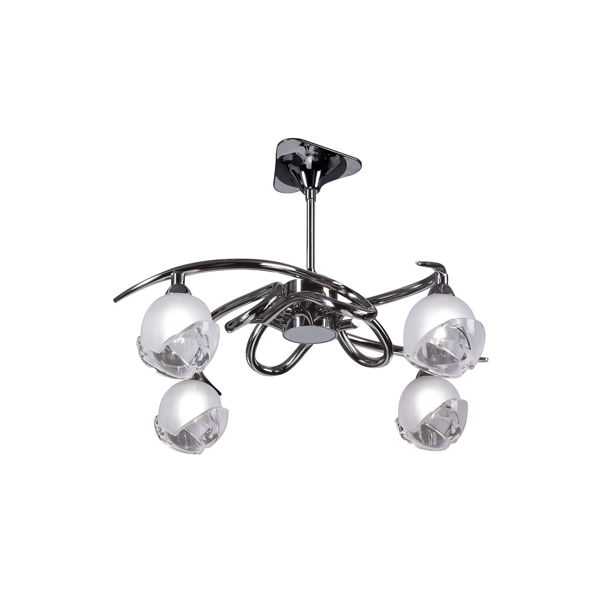 Fragma Convertible 4-Light G9 Fixture in Polished Chrome