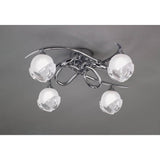 Fragma Artistic 4-Light Ceiling Fixture in Polished Chrome