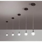 Fragma Luminary Pendant Light in Black Chrome, by Santiago Sevillano Sebastia