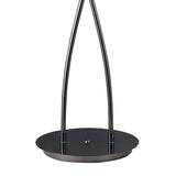 Fragma 4-Light Floor Lamp in Black Chrome Finish