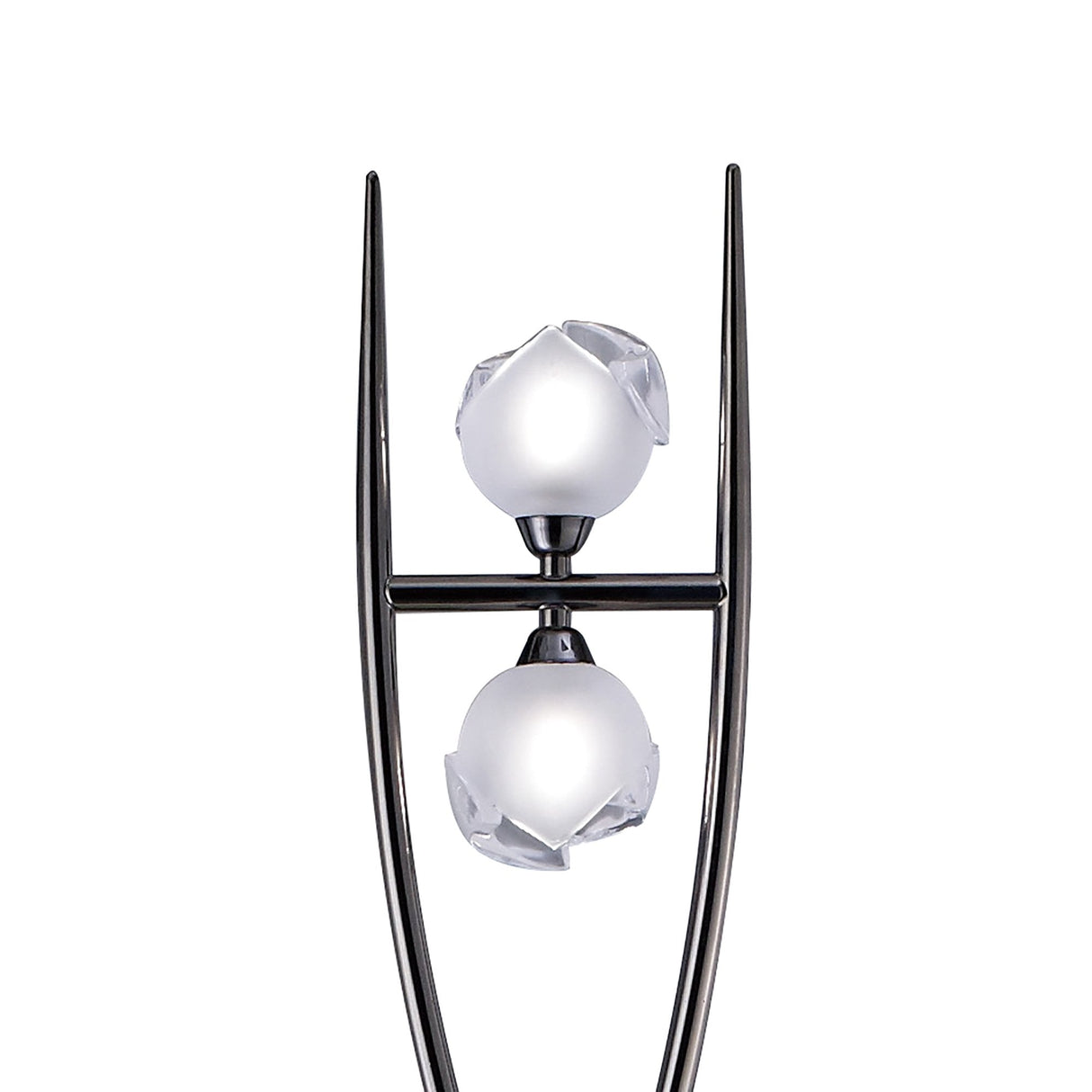 Fragma 4-Light Floor Lamp in Black Chrome Finish