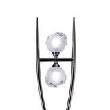 Fragma 4-Light Floor Lamp in Black Chrome Finish