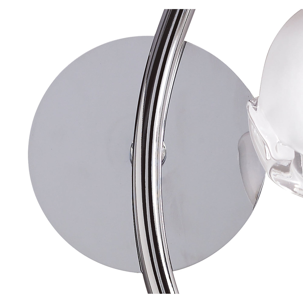 Fragma Right-Side Switched Wall Lamp in Polished Chrome with G9 Socket