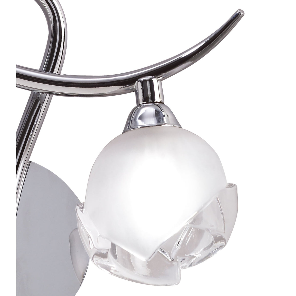 Fragma Right-Side Switched Wall Lamp in Polished Chrome with G9 Socket