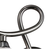 Sleek Black Chrome Fragma Wall Lamp with Frosted Glass Sphere