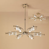 Kromo Sculptural Chic Telescopic Semi Flush Convertible Light in Antique Brass