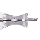 Kromo Dual-Lamp Wall Light in Polished Chrome with Clear Crystal Design