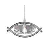 Elegant Kromo Single Light Pendant in Polished Chrome