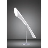 Contemporary Pop Table Lamp with Gloss White and Polished Chrome Finish
