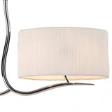 Eve 4-Light Chrome Pendant with Elegant White Oval Shades