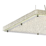 Amelia Radiant Pendant Light - 44W LED in Sleek Chrome & Crystal Design