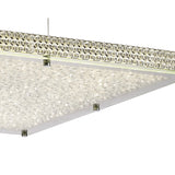 Amelia Radiant Pendant Light - 44W LED in Sleek Chrome & Crystal Design