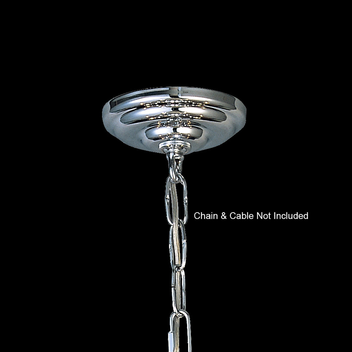 Polished Chrome Ceiling Plate and Bracket